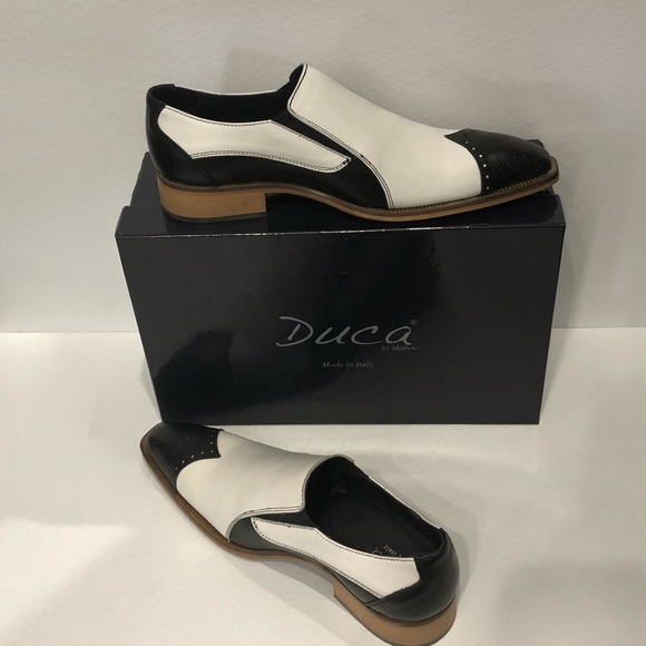 Men duca shoes point toe Italian leather - Picture 3 of 4